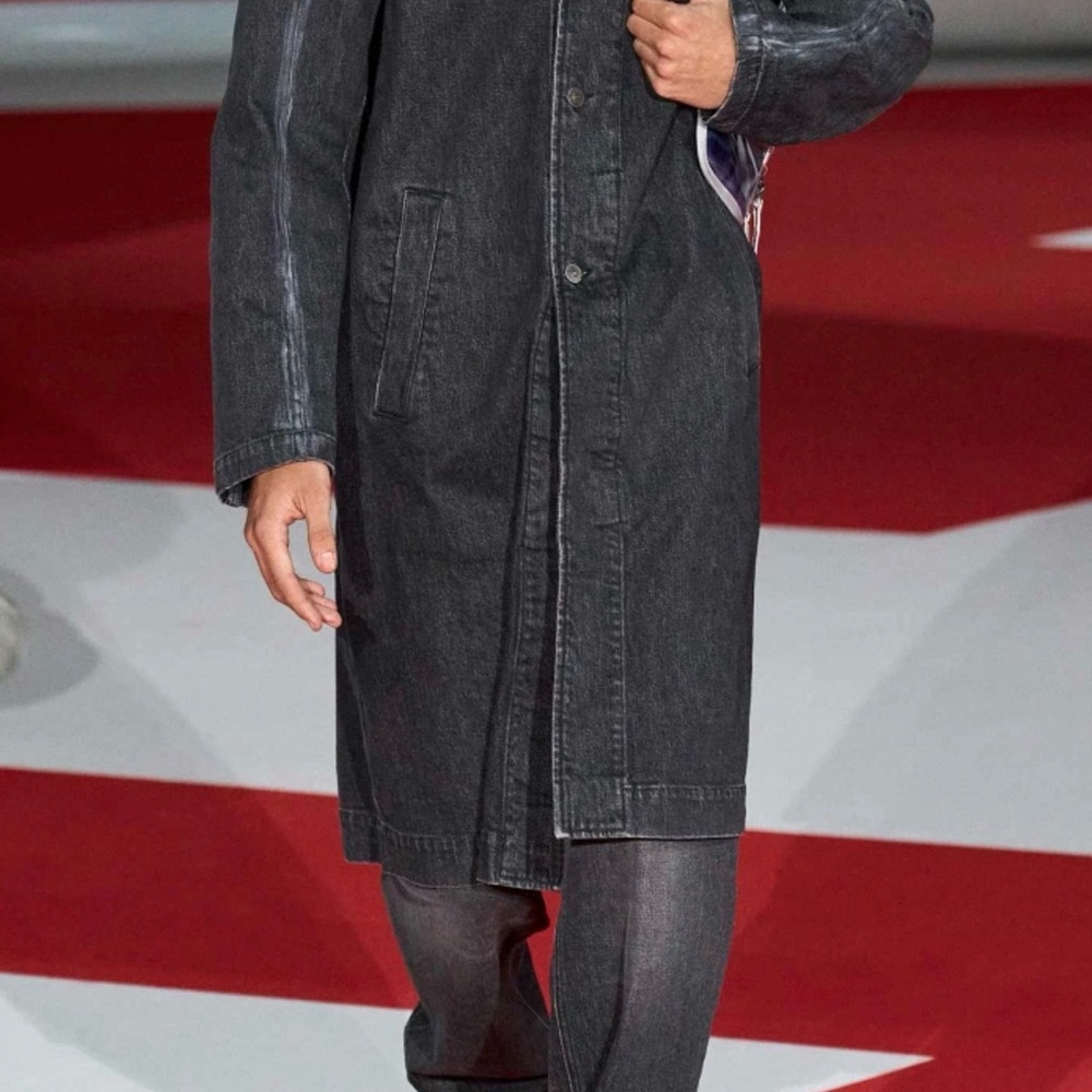 Diesel Charcoal Trench Coat - Picture 8 of 8